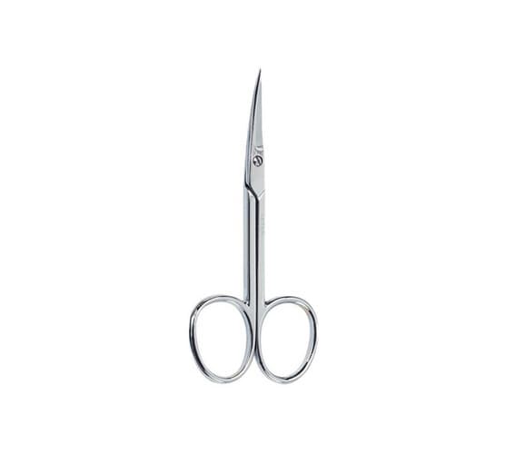 BETER CHROMEPLATED MANICURE CUTICLE SCISSORS, CURVED TIP #24110