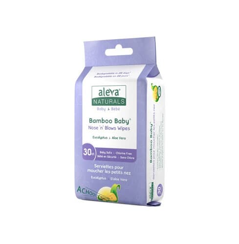 ALEVA BAMBOO BABY NOSE N BLOWS WIPES 30S