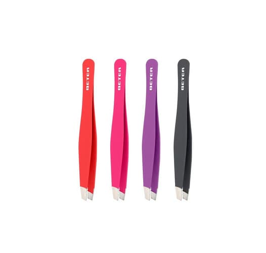 BETER SOFT TOUCH SLANTED TIP TWEEZERS #24079