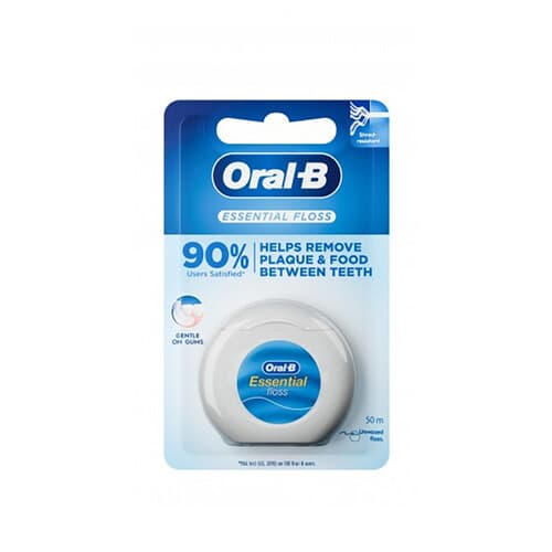 ORAL-B DENTAL ESSENTIAL FLOSS 50M UNWAXED