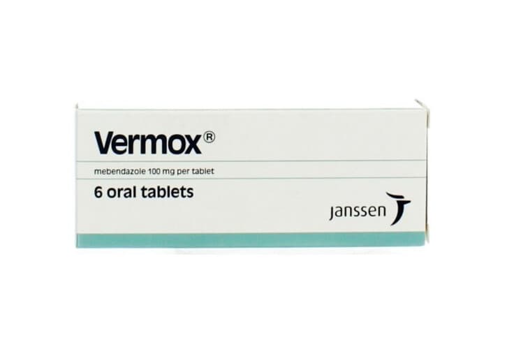 VERMOX 100MG 6TAB