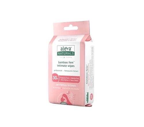 ALEVA NATURTAL BAMBOO FEM WIPES -30WIPES