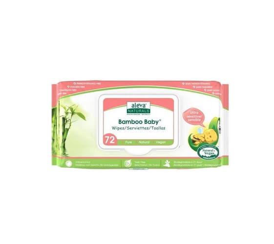 ALEVA BAMBOO BABY WIPES 72S
