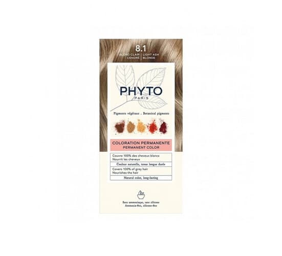 PHYTO COLOR 8.1 LIGHT ASH BLONDE