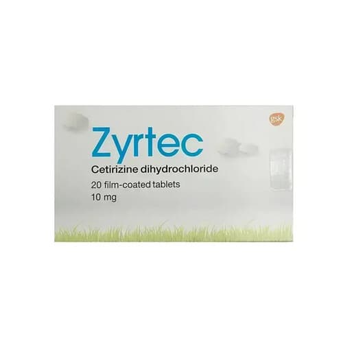 ZYRTEC 10MG 20 FC TAB