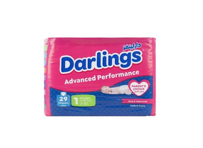 DARLINGS DIAPERS NEW BORN 2-5KG NO:1