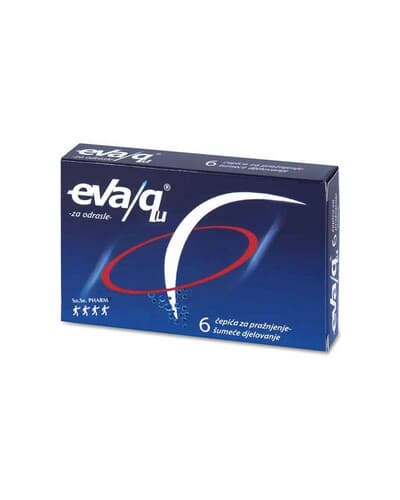 EVA/QU ADULTS 6 SUPPOSITORIES