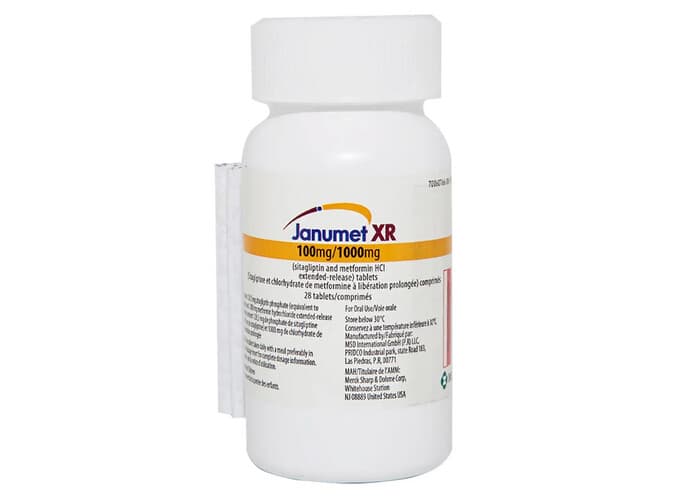 JANUMET XR 100/1000 MG 28 TAB