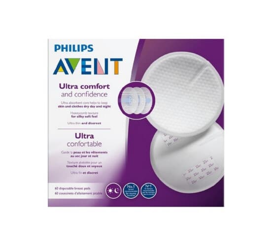 AVENT ULTRA COMFORT DISPOSABLE BREAST PADS -60PADS