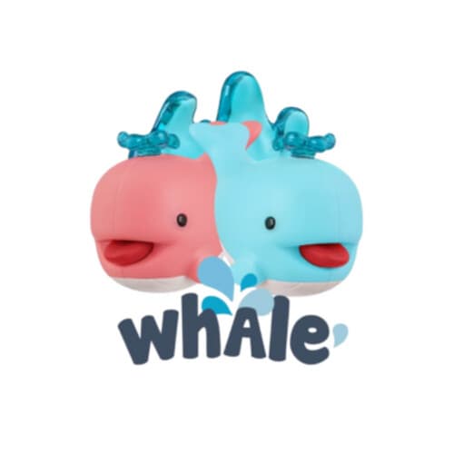 FLIPPER WHALE PINKI & BLUEY TP SQUIRTER