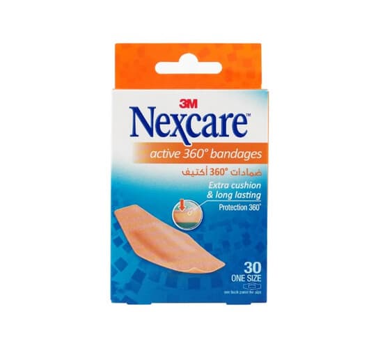 NEXCARE 3M ACTIVE 360* BANDAGES 28X76MM 30PCS