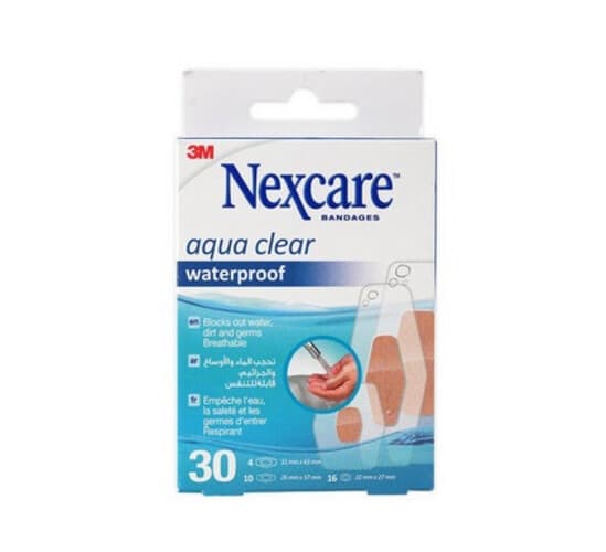 NEXCARE 3M WATER PROOF BAND ABSOLUTE ASSORTED -30PCS