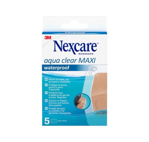 NEXCARE AB.WATER PROOF BANDAGE 60X89MM -10PCS