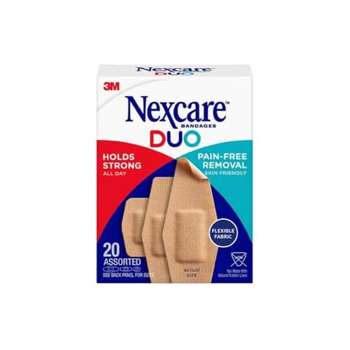NEXCARE DUO BANDAGES ASSORTED 20PCS