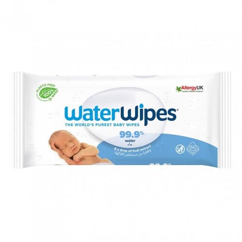 WATER BABY WIPES - 60 S