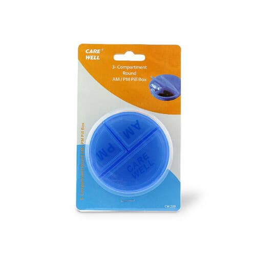 PILL BOX AM/PM-3 COMPARTMENT CW209