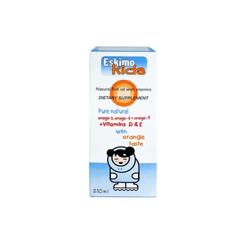 ESKIMO KIDS SYRUP ORANGE FLAVOUR 210ML