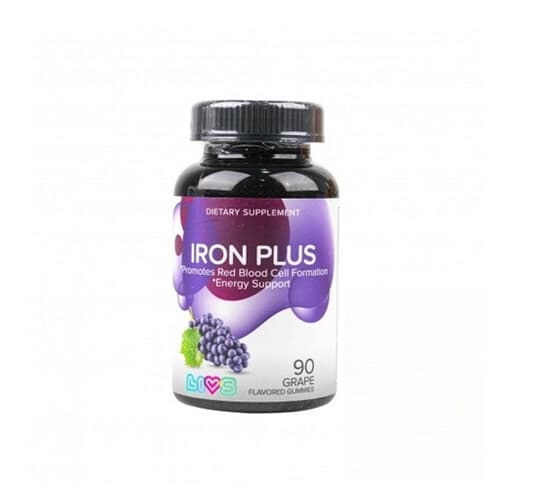 LIVS IRON PLUS GUMMIES 90GUM.