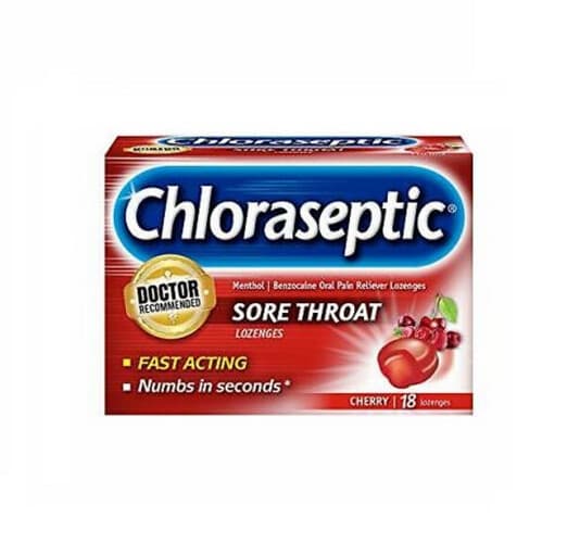 CHLORASEPTIC LOZENGES 18 LOZ. ALL FLAVOURS