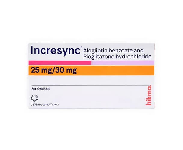 INCRESYNC 25MG/30MG 28 TAB