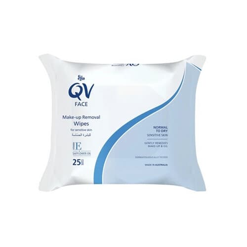 QV FACE MAKE UP REMOVAL WIPES -25'S